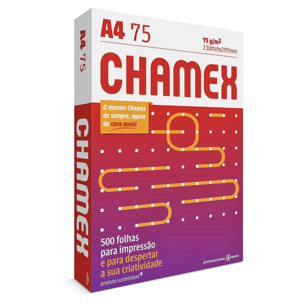 PAPEL SULFITE 500F A4 75gr 500F (CHAMEX)